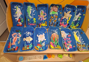 "Morskie głębiny" - prezentacja prac