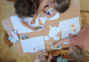 Kolorowanie pastelami żyjątek wodnych cz 2