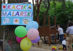 Piknik rodzinny, kącik malarski