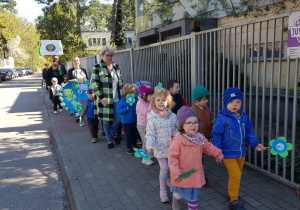 Happening ekologiczny przedszkolaków na Dzień Ziemi
