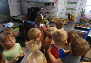 Zwiedzanie przedszkolnej kuchni