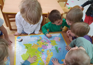 Mapa UE układamy puzzle
