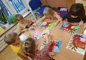 Drzewo pór roku - praca plastyczna cz 2