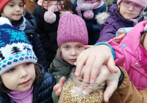 "Dokarmiamy zwierzęta zimą" - zajęcia w terenie cz1