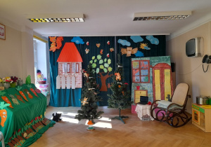 Piękna scenografia przygotowana przez nasze Panie