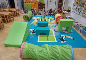 Zajęcia gimnastyczne w naszej sali