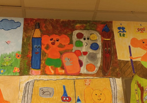 Praca konkursowa Marianny na wystawie MDKu