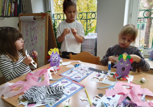 Bajkowe stworki - praca plastyczna