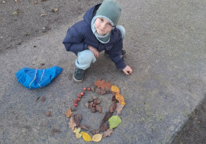 Jesienne mandale - Projekt "Klasa w terenie"