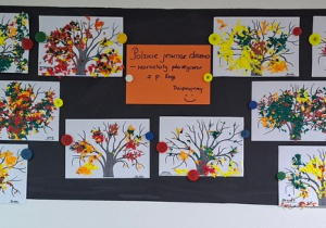 "Polskie jesienne drzewa" - prezentacja prac plastycznych