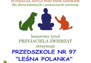 Dyplom "Fundacja Azylu Pod Psim Aniołem"