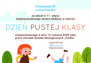 Certyfikat za udział w akcji "Dzień Pustej Klasy"