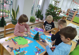 Choinki - praca plastyczna