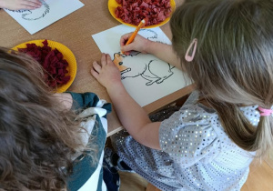 Wiewióreczka - praca plastyczna z elementami wyklejanki