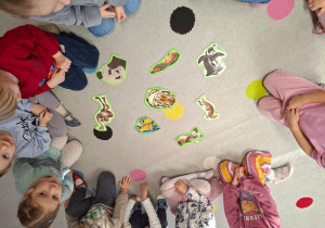 Zabawa w sylabizowanie nazw zwierząt egzotycznych