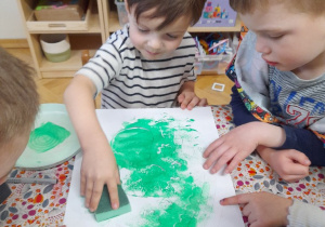 Kolejna ciekawa technika malarska została przez nas poznana