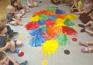 "Colours" - zabawa w rozpoznawanie kolorów pomponików