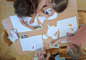 Kolorowanie pastelami żyjątek wodnych cz 2