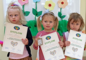 Laureaci konkursu "Zdrowy przedszkolak to szczęśliwy przedszkolak"
